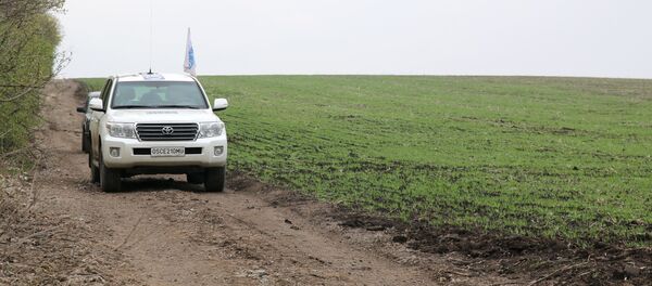 Representantes de la OSCE en Donbás - Sputnik Mundo