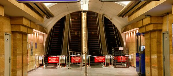 Metro de San Petersburgo tras el atentado - Sputnik Mundo
