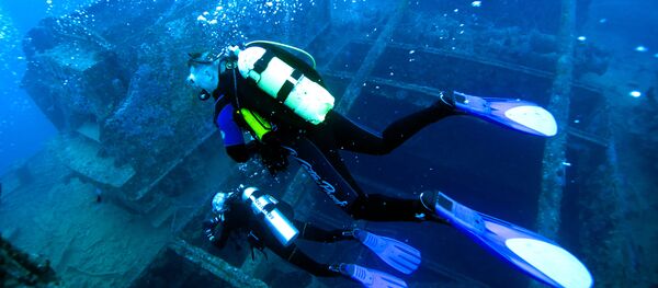 Buzos-investigadores en el mar Rojo (imagen referencial) - Sputnik Mundo