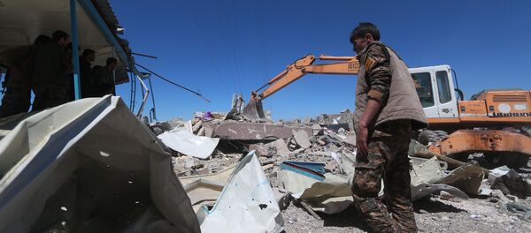 El lugar de uno de los ataques aéreos de Ankara contra las poblaciones kurdas - Sputnik Mundo