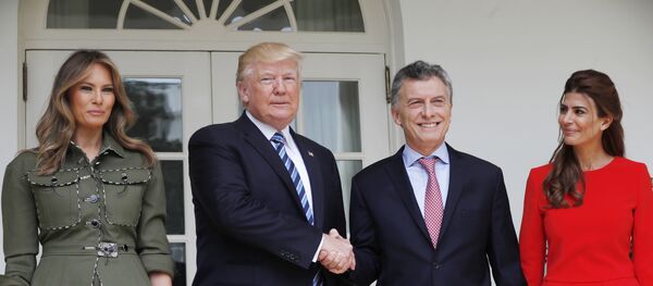 La llegada de Mauricio Macri a EEUU La llegada de Mauricio Macri a EEUU - Sputnik Mundo