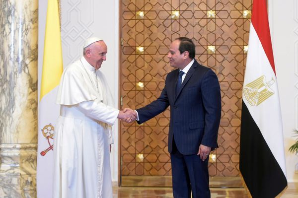 El papa Francisco y Abdelfatá al Sisi, presidente de Egipto El papa Francisco y Abdelfatá al Sisi, presidente de Egipto - Sputnik Mundo