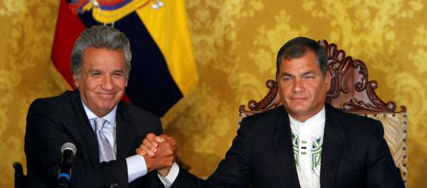 Lenín Moreno, presidente de Ecuador y Rafael Correa - Sputnik Mundo