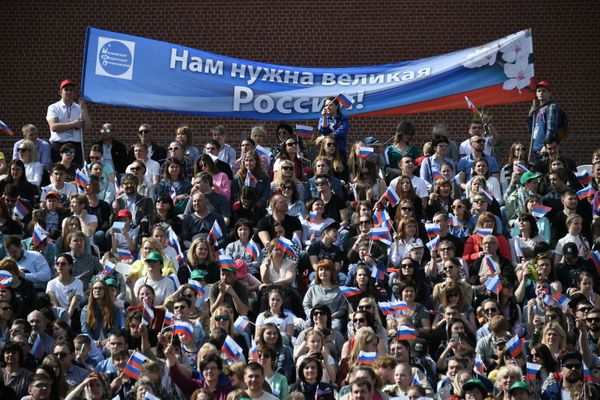 La marcha del 1 de mayo en Moscú La marcha del 1 de mayo en Moscú - Sputnik Mundo