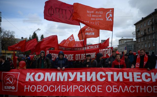 La marcha del 1 de mayo en Moscú La marcha del 1 de mayo en Moscú - Sputnik Mundo