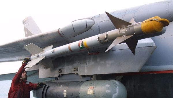 Una bomba AIM-9 sidewinder Una bomba AIM-9 sidewinder - Sputnik Mundo