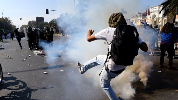 Protestas en Chile - Sputnik Mundo