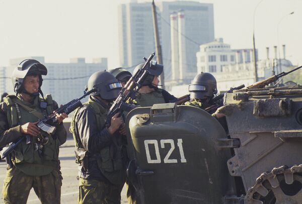 Soldados de los grupos Alfa y Vympel (archivo) - Sputnik Mundo