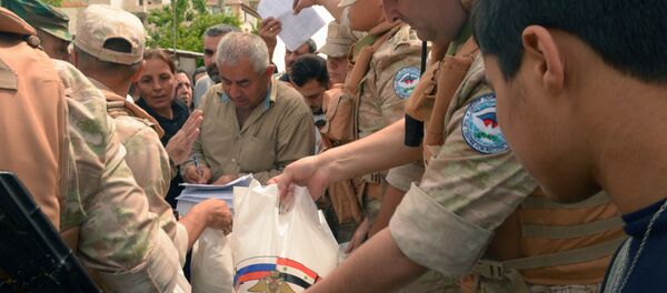 Ayuda humanitaria de Rusia para Siria (archivo) - Sputnik Mundo
