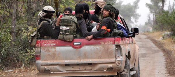 Miembros del grupo terrorista Ahrar al Sham Miembros del grupo terrorista Ahrar al Sham - Sputnik Mundo