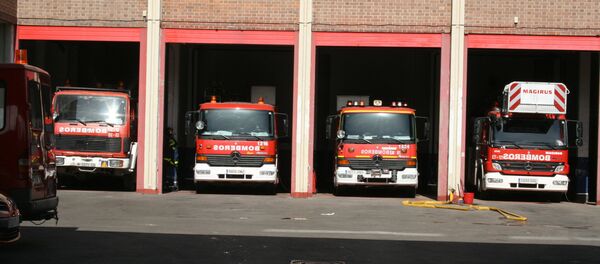 Bomberos de Madrid, España - Sputnik Mundo