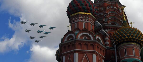 Репетиция воздушной части Парада Победы - Sputnik Mundo