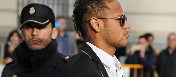 Neymar da Silva, delantero brasileño del FC Barcelona (archivo) - Sputnik Mundo