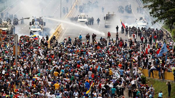 Protestas en Venezuela - Sputnik Mundo