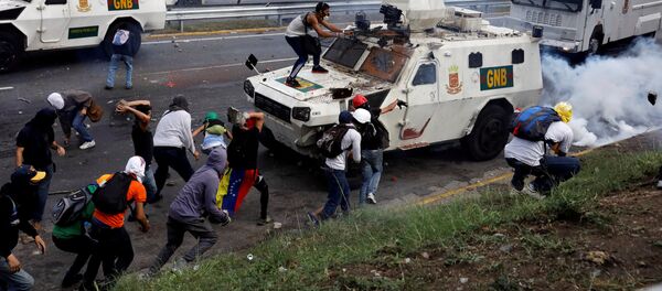 Protestas en Caracas (archivo) - Sputnik Mundo