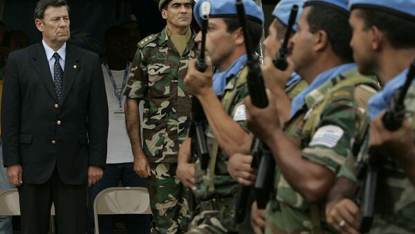 Tropas de Uruguay en Haití (archivo) - Sputnik Mundo