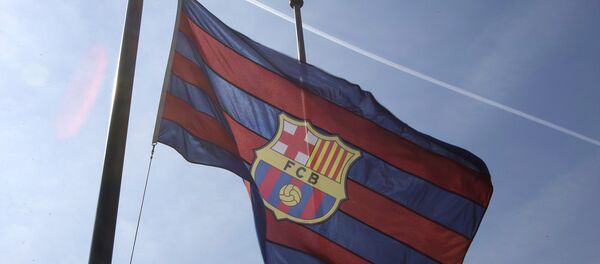 Banderas de F.C. Barcelona y de Cataluña - Sputnik Mundo