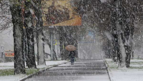 Nieve en mayo, Moscú - Sputnik Mundo