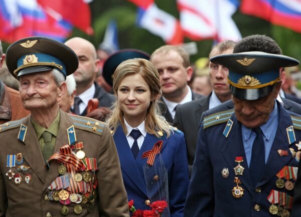 El desfile militar en Crimea, el 9 de mayo 2017 - Sputnik Mundo