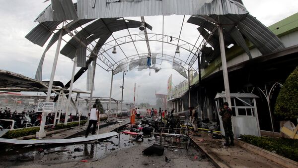 Lugar de explosión en Tailandia Lugar de explosión en Tailandia - Sputnik Mundo