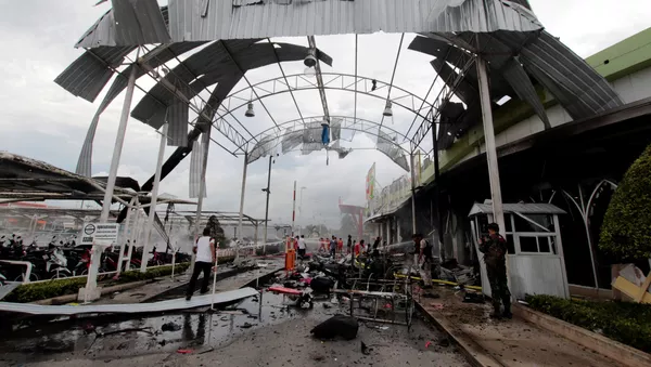 Lugar de explosión en Tailandia - Sputnik Mundo