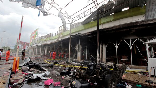 Lugar de explosión en Tailandia - Sputnik Mundo