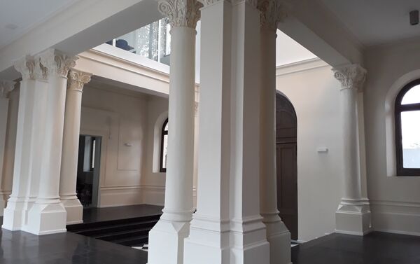 Portal del orfanato Dámaso Antonio Larrañaga, en la FIC, Udelar, Uruguay. Portal del orfanato Dámaso Antonio Larrañaga, en la FIC, Udelar, Uruguay. - Sputnik Mundo