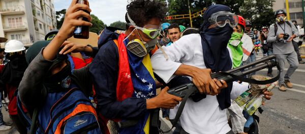 Protestas de la oposición en Venezuela (archivo) - Sputnik Mundo