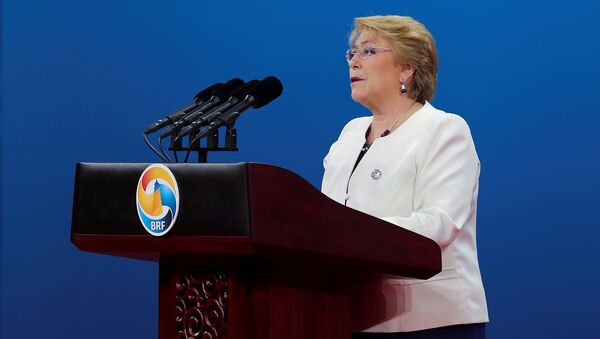 Michelle Bachelet, presidenta de Chile - Sputnik Mundo