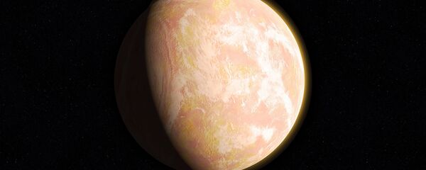 Ilústración gráfica de un exoplaneta - Sputnik Mundo