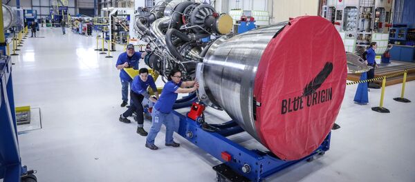 Uno de los propulsores BE-4 de Blue Origin - Sputnik Mundo