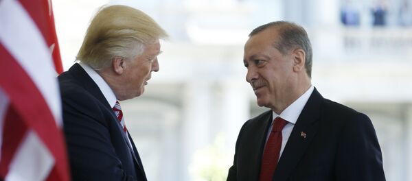 Donald Trump se encuentra con Recep Erdogan en Washington - Sputnik Mundo