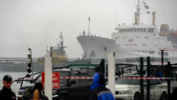 Primer ferri de la ruta marítima Rajin-Vladivostok (archivo) - Sputnik Mundo