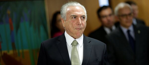 Michel Temer, presidente de Brasil - Sputnik Mundo