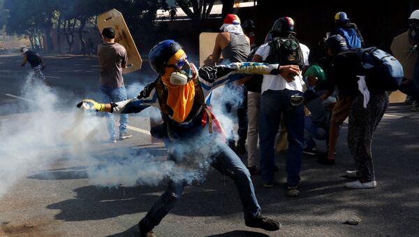 Protestas en Venezuela Protestas en Venezuela - Sputnik Mundo