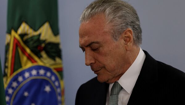 Michel Temer, presidente de Brasil - Sputnik Mundo