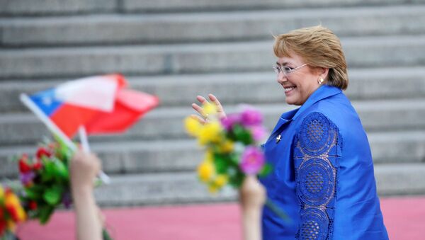 Michelle Bachelet, presidenta de Chile - Sputnik Mundo