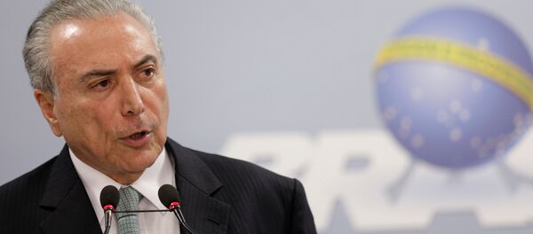 Michel Temer, presidente de Brasil (archivo) - Sputnik Mundo