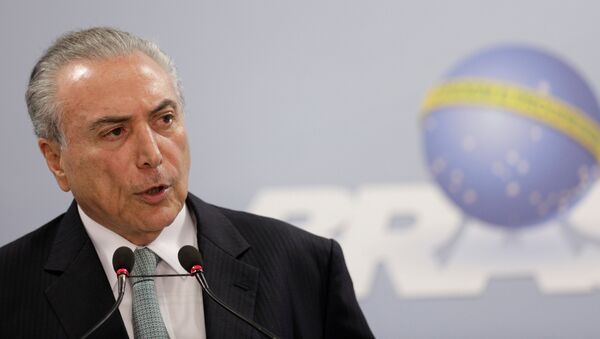 Michel Temer, presidente de Brasil (archivo) - Sputnik Mundo