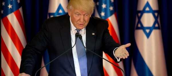 Donald Trump, presidente de EEUU, durante su visita a Israel - Sputnik Mundo
