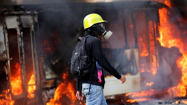 Protestas en Venezuela (Archivo) - Sputnik Mundo