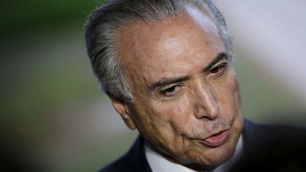 Michel Temer, presidente de Brasil - Sputnik Mundo