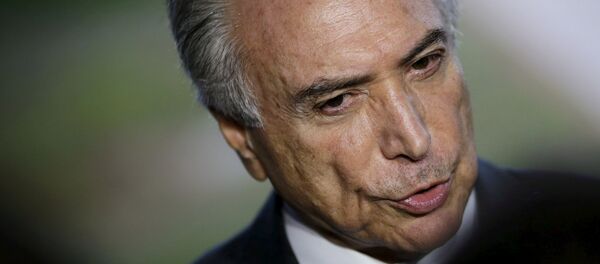 Michel Temer, presidente de Brasil - Sputnik Mundo