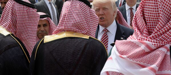 El presidente estadounidense, Donald Trump, durante su visita a Arabia Saudí - Sputnik Mundo