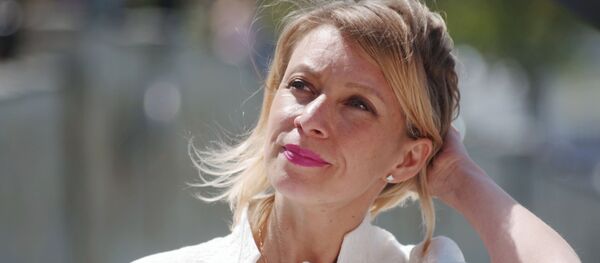 María Zajárova en Sebastopol - Sputnik Mundo