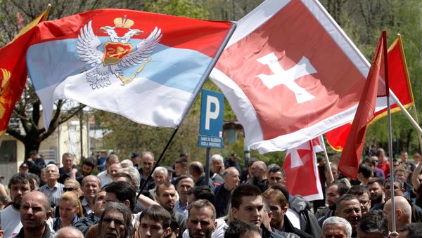 Protestas contra la adhesión de Montenegro a la OTAN (archivo) Protestas contra la adhesión de Montenegro a la OTAN (archivo) - Sputnik Mundo