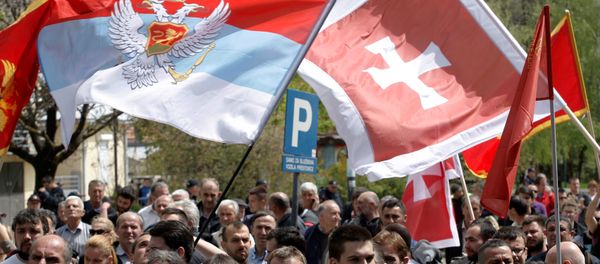Protestas contra la adhesión de Montenegro a la OTAN (archivo) Protestas contra la adhesión de Montenegro a la OTAN (archivo) - Sputnik Mundo