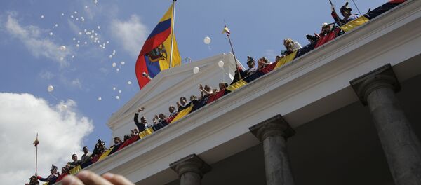 La ceremonia de Cambio de Mando presidencial de Rafael Correa en Ecuador - Sputnik Mundo