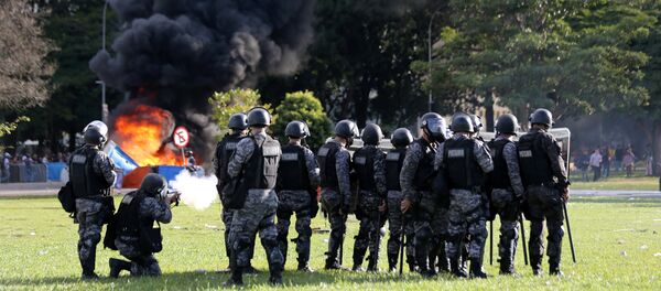 Policía brasileña Policía brasileña - Sputnik Mundo