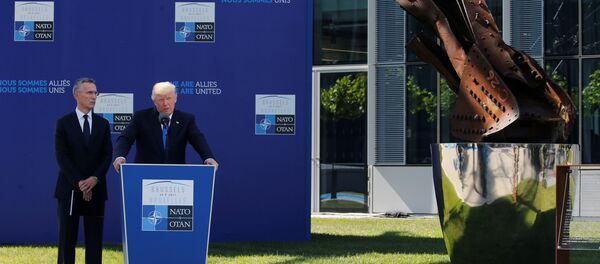 Donald Trump en la cumbre de la OTAN - Sputnik Mundo